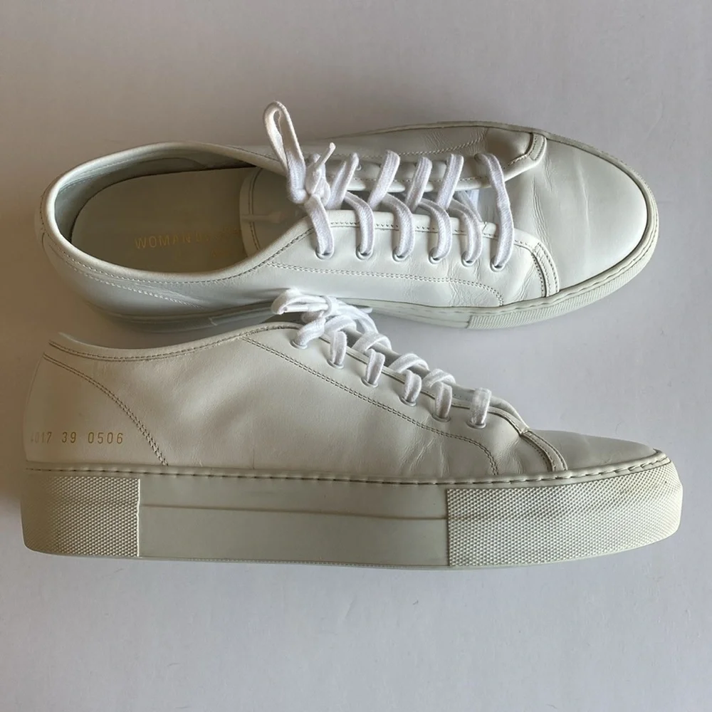 Common Projects Tournaments platform sneakers women’s 39 EUC white